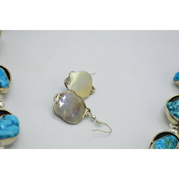 Sleeping Beauty Blue Turquoise Navajo Mexican Silv - Picture 6 of 11